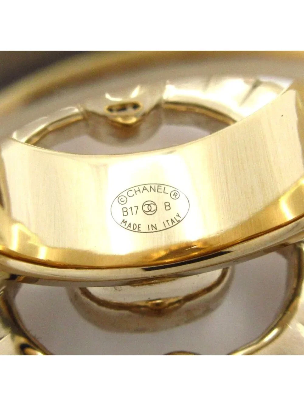 Chanel Ring Blanc Clear Brown